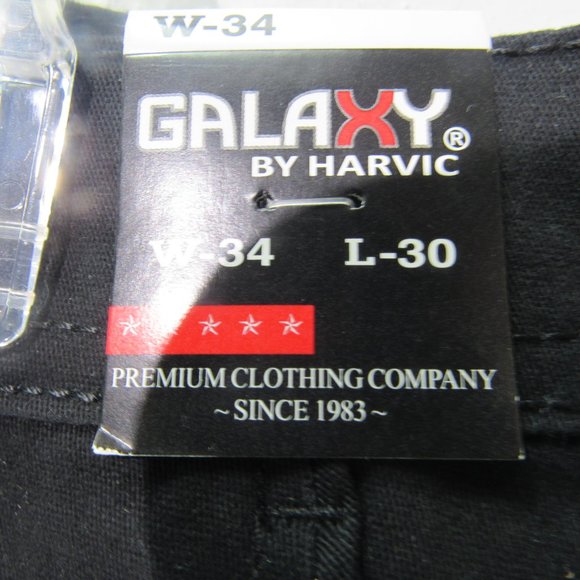 3/$25 Men's Galaxy pants Black size 34WX30L Slim leg NWT - Picture 5 of 15